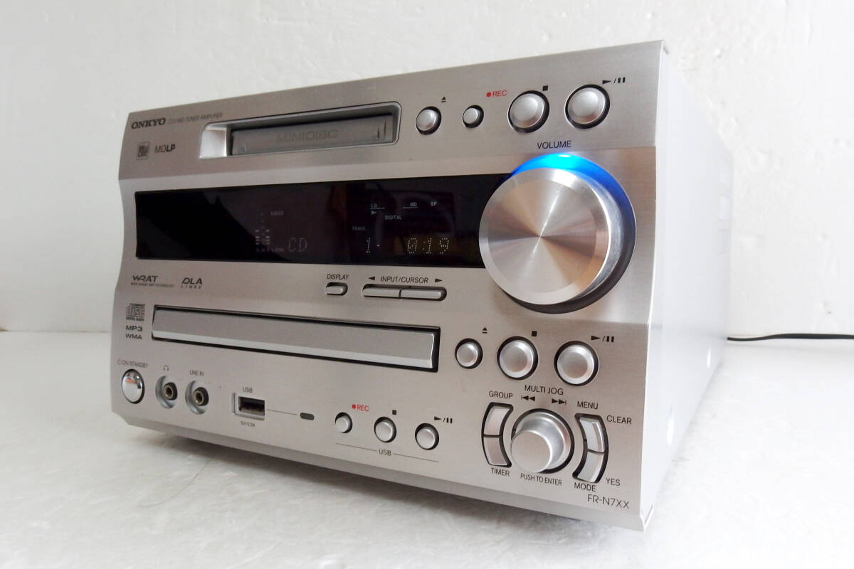 #ONKYO MD магнитола FR-N7XX корпус с дистанционным пультом простой проверка товар 