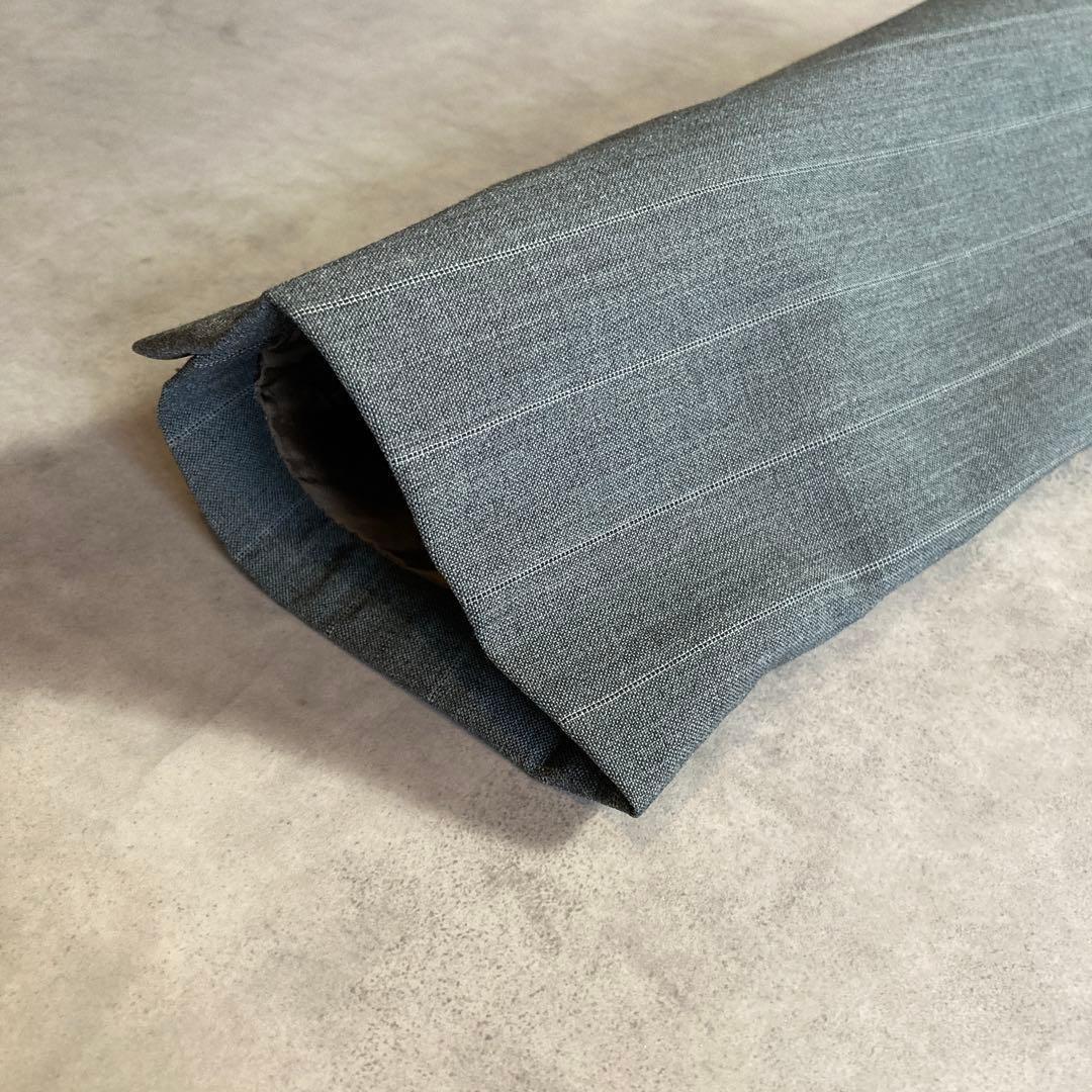 イタリア製 KRIZIAUOMΟ ウール ダブル テーラード ジャケット L ストライプ 柄 グリーン メンズ ヴィンテージ スーツ クリッツィア ウォモ_画像6