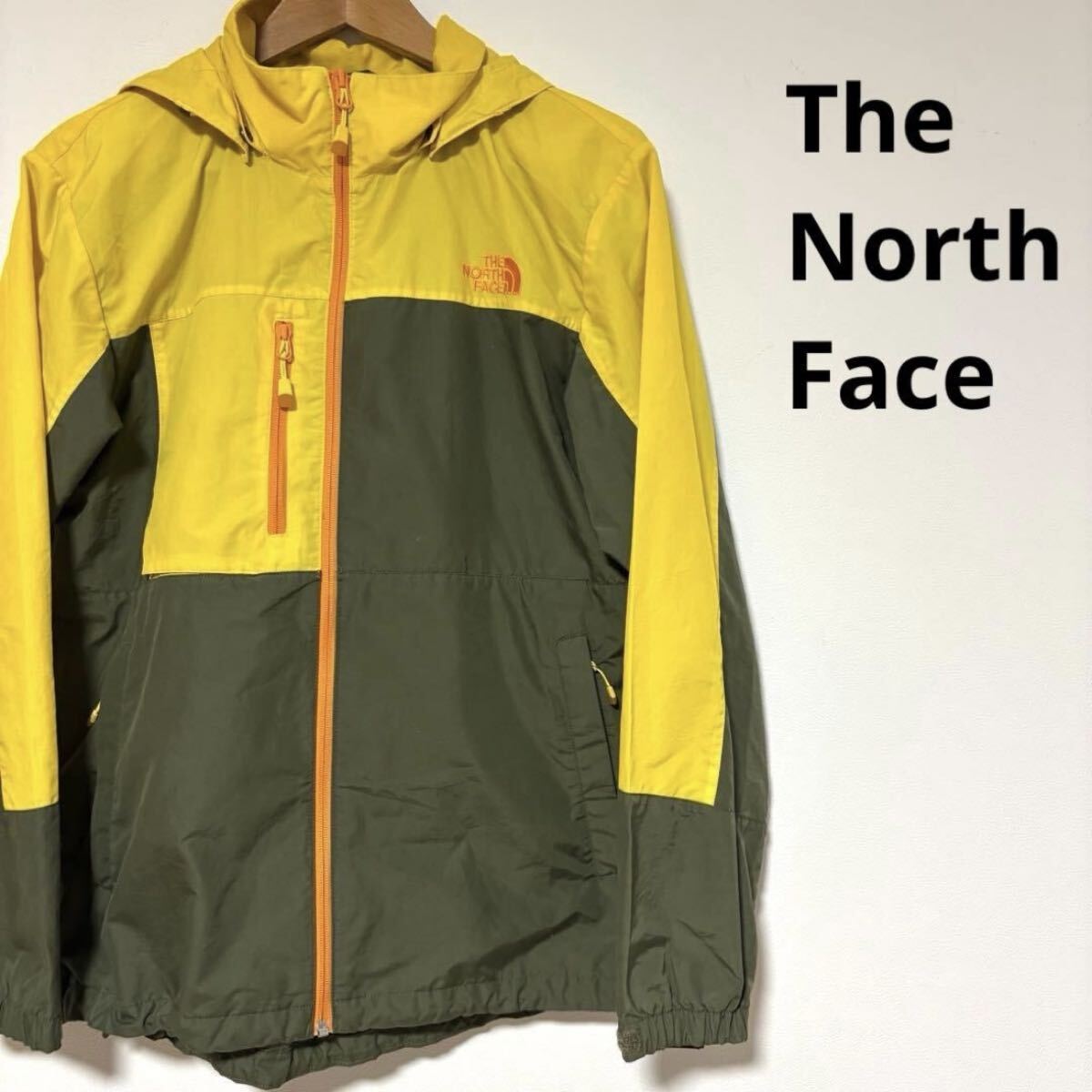 THE NORTH FACE マウンテンパーカー イエロー カーキ_画像1