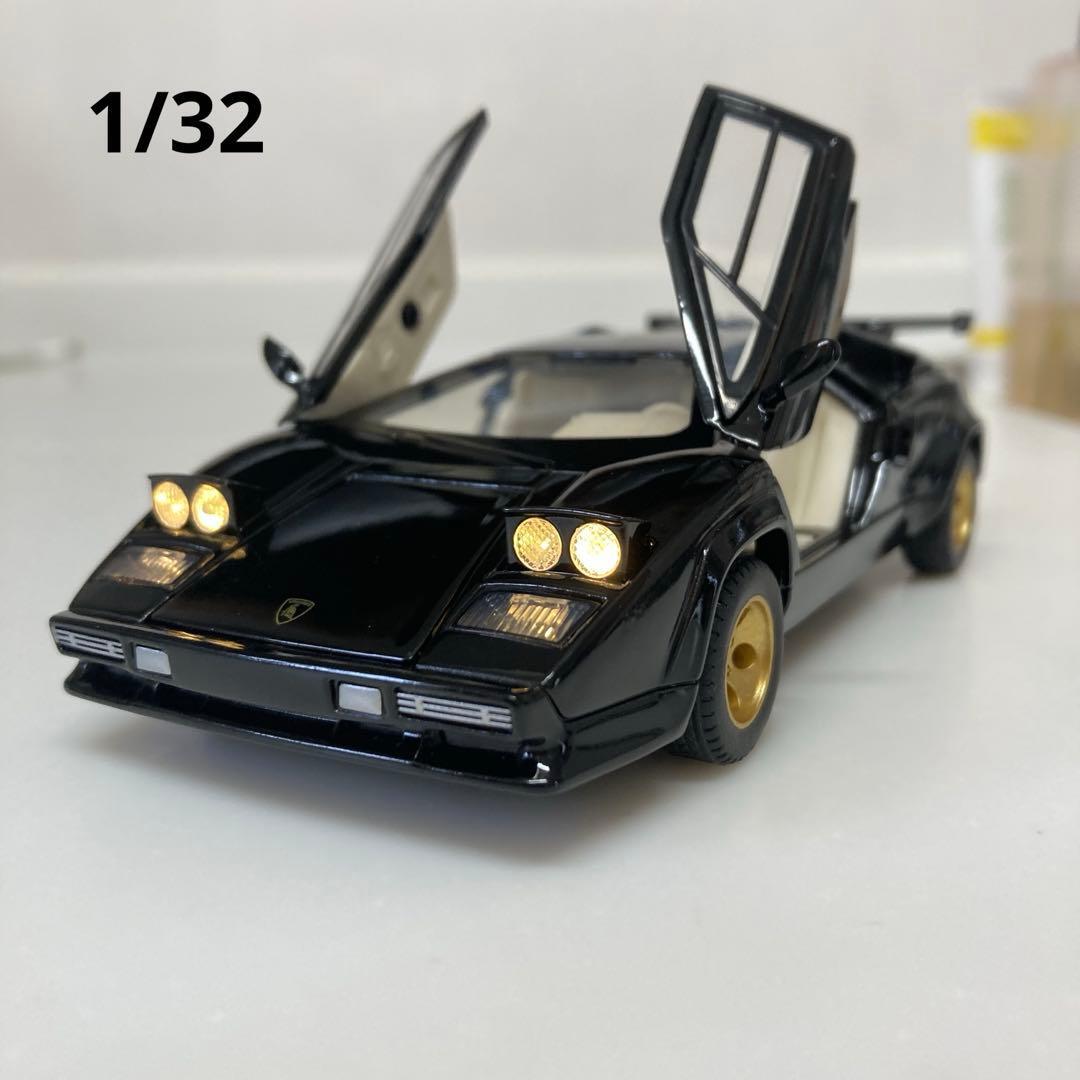 1/32 ランボルギーニ カウンタック ミニカー Lamborghini 黒 ランボルギーニ スーパーカー 男の子　LP500　車　おもちゃ プレゼントにも　_画像1