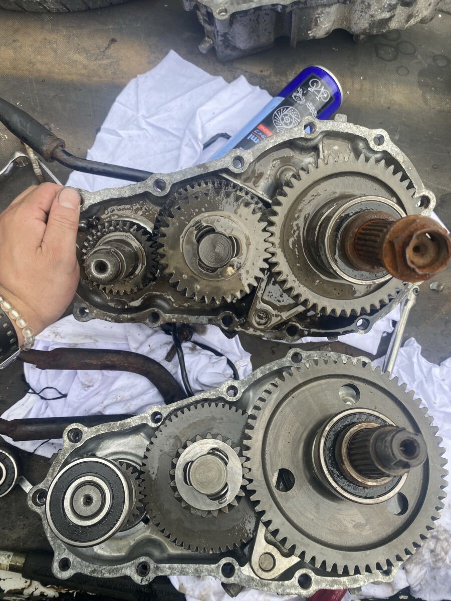 ジムニーja11 トランスファー　ダウンギア組み込み済み　ジールタイプC 2駆ロー加工済み　２本レバー _画像5