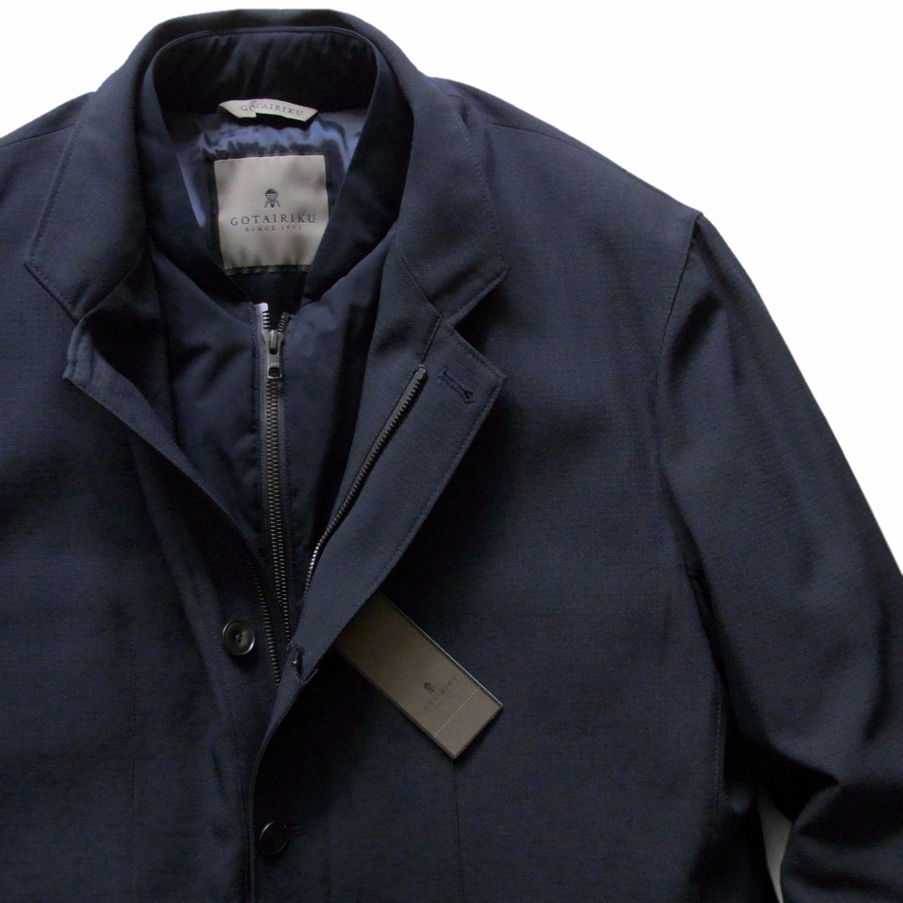 ◇◆GOTAIRIKU（五大陸）/秋冬春の３シーズンで活躍！実用的で費用対効果に優れたダウンインナーブルゾン２ｗａｙジャケット【BL】/5.9万_画像1