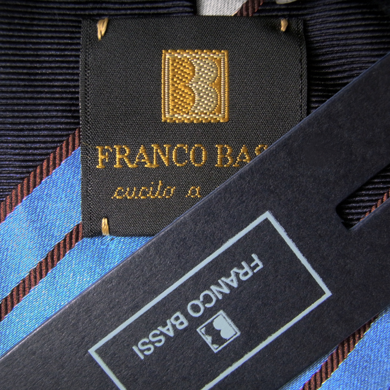 ◇◆FRANCO BASSI（フランコ バッシ）/オフィス使いとして活躍！即戦力として使えるレジメンタルストライプシルクタイ_画像4