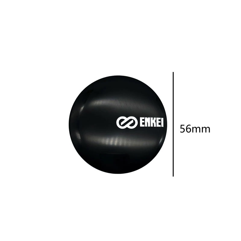 【ゆうパケット送料込】ENKEI ホイールキャップ(メッキシルバー)+シール 60ｍｍ 一台分(４個) ② エンケイ_画像2