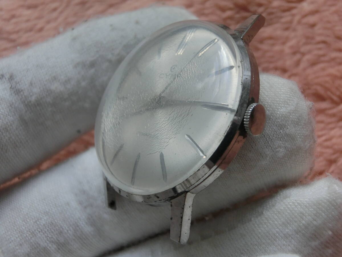 ●希少なスイスの逸品●動作中●CYMA/シーマ・CYMAFLEX・Ref 459●17石・新品ベルト付・1950～60年代●SWISSの手巻き時計●昭和レトロ_画像4