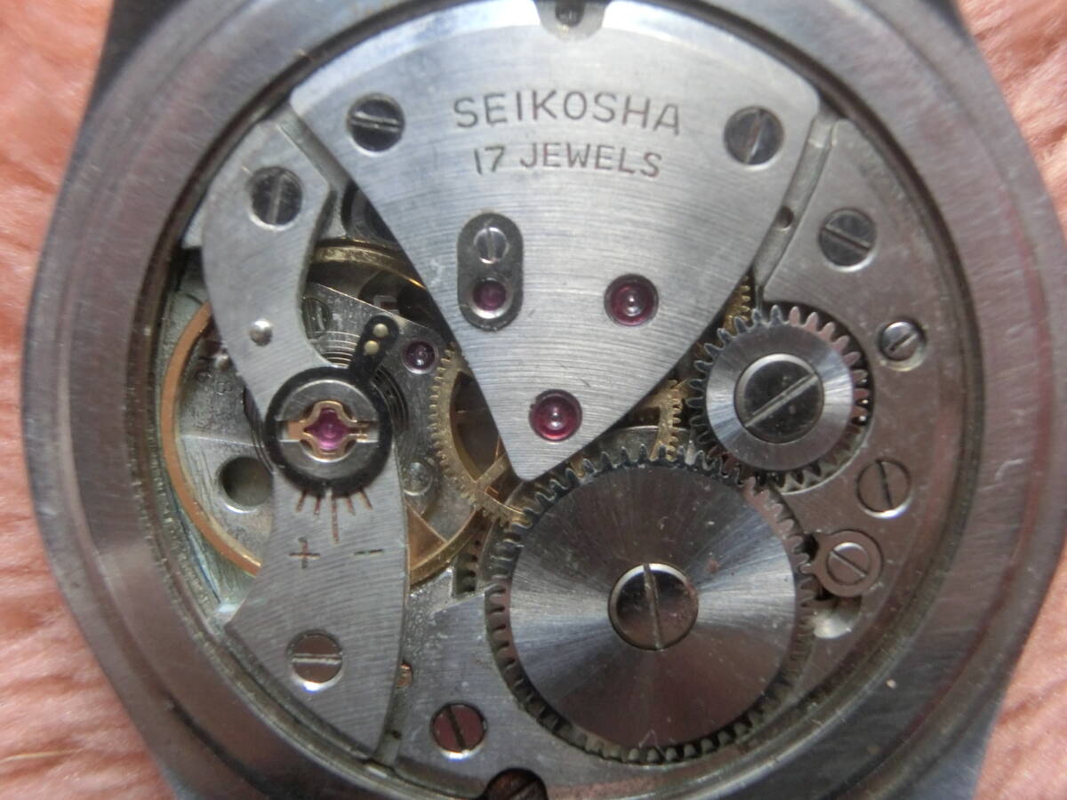 ●精工舎の希少品？★動作するも・・●セイコー / Seiko・クロノス、クラウンどっちやねん ●17石・14038●1950年代●ヴィンテージ・手巻き_画像3