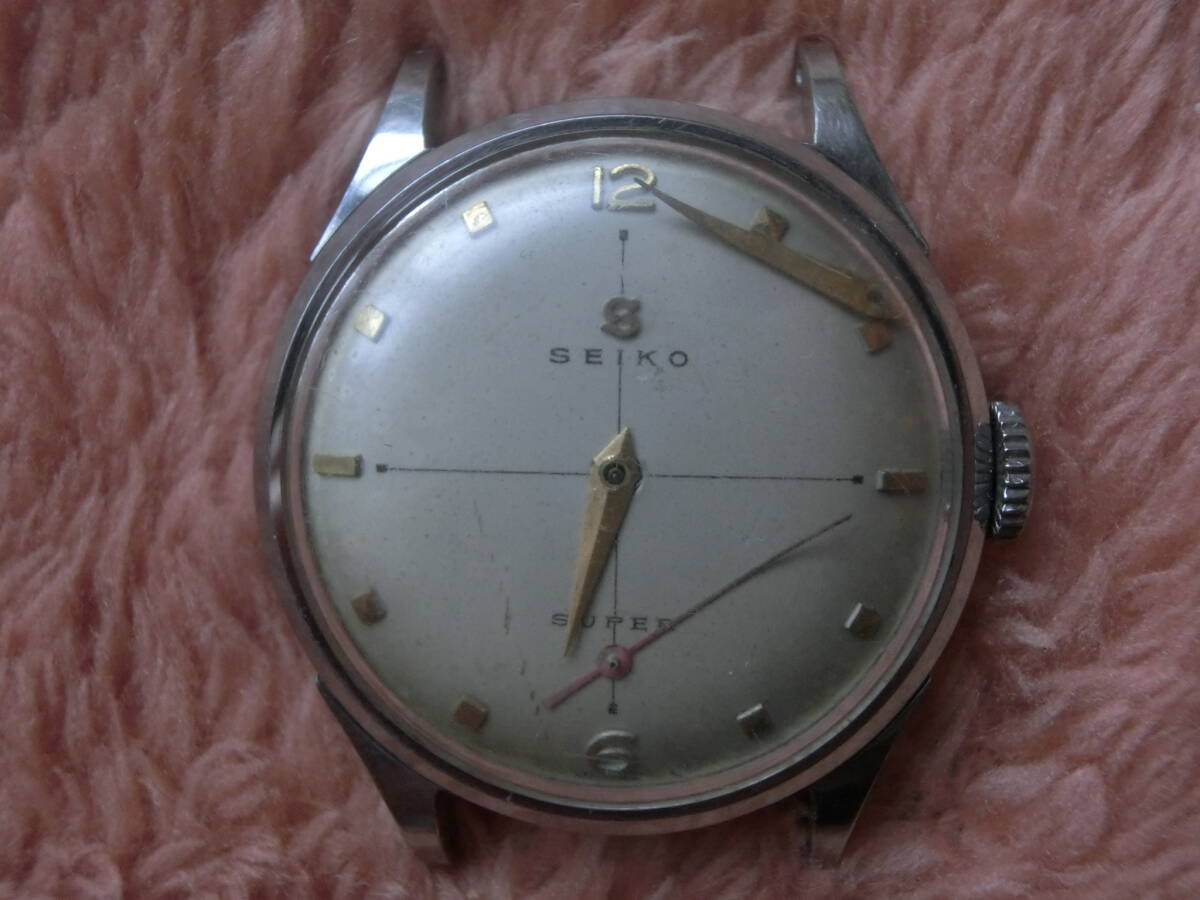 ・希少？●SEIKOSHA★不動●SEIKO SUPER・セイコー スーパー・13006★Sマーク★精工舎 黄色文字●1960年代・手巻き★昭和レトロ_画像1