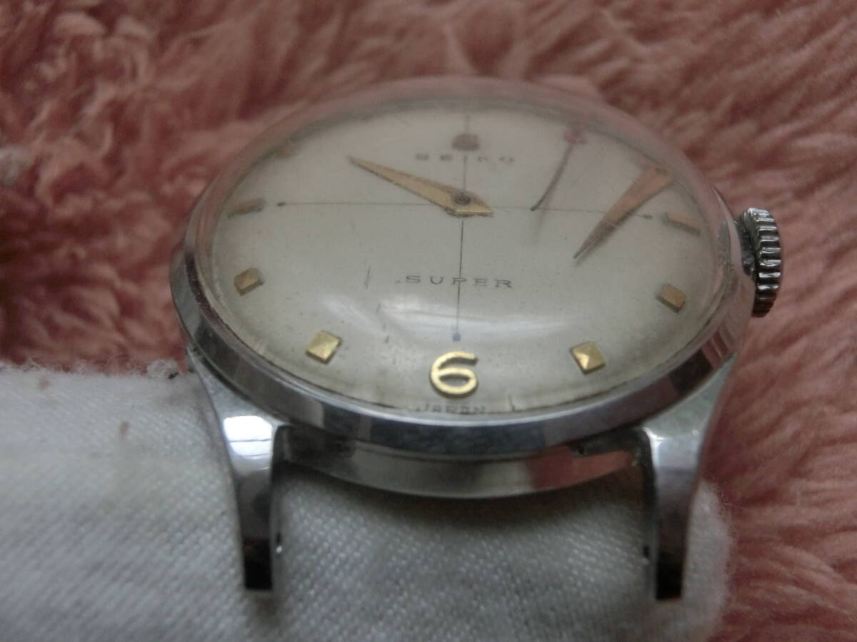・希少？●SEIKOSHA★不動●SEIKO SUPER・セイコー スーパー・13006★Sマーク★精工舎 黄色文字●1960年代・手巻き★昭和レトロ_画像6