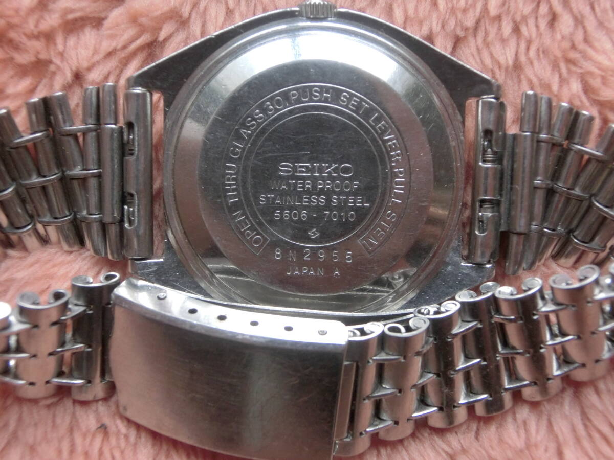★動作も調整要●セイコー / SEIKO・⑧ロードマチック / LORD MATIC・デイデイト●希少な25石・自動巻き・5606-7010●1978年●ヴィンテージ_画像3