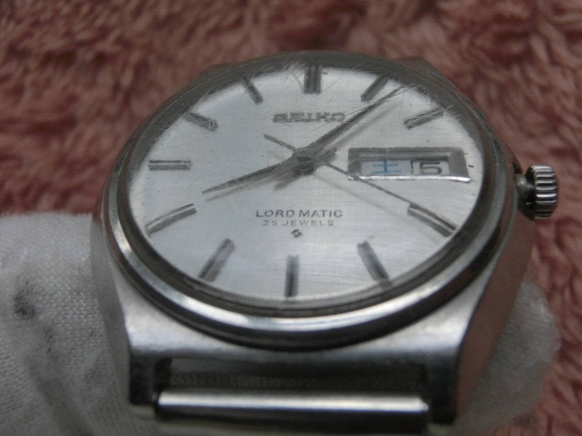 ★動作も調整要●セイコー / SEIKO・⑧ロードマチック / LORD MATIC・デイデイト●希少な25石・自動巻き・5606-7010●1978年●ヴィンテージ_画像6