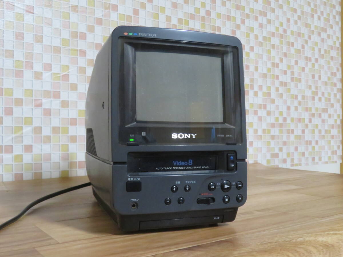 SONY Video8 COMBO EV-DT1 ブラウン管 ソニー 電源コード付き 室内保管品 非喫煙環境です _画像2