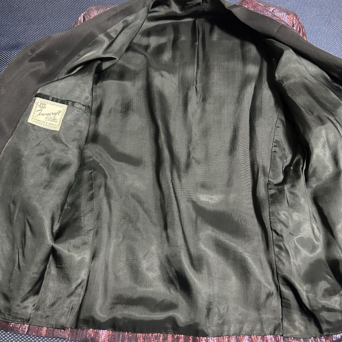 レア 60s Towncraft ツートーンラメジャケット ビンテージ ロカビリー 50s lurex jacket _画像3