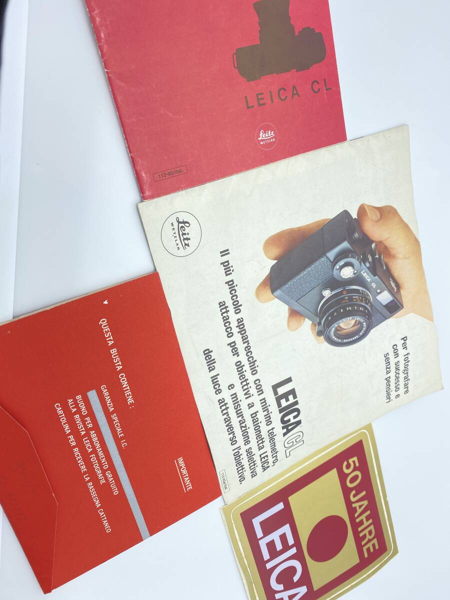 LEICA CL 50 JAHRE EDITION 1975年製品 SUMMICRON-C 40 未使用品_画像2