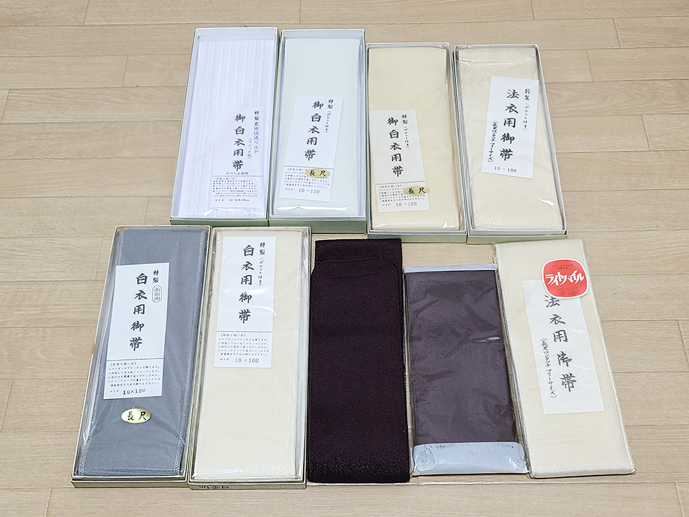 (19) не использовался белый халат для . obi и т.п. совместно .. буддизм предметы для домашнего буддийского алтаря закон ... оборудование пачка форма ..книга@. храм .