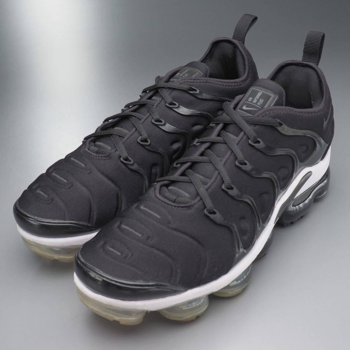 SMI2659//* Nike /NIKE* мужской US9.5/ воздушный veipa- Max плюс /AIR VAPORMAX PLUS/ спортивные туфли / low cut / обувь / чёрный / черный /924453-010