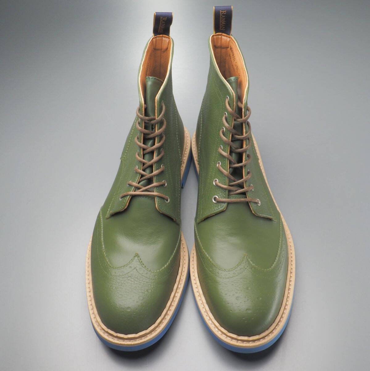 GS4430//未使用*レインマン/RAINMAN×マークマクナイリー/MARK MCNAIRY*メンズ10/ウイングチップ/レインブーツ/カントリーブーツ/靴_画像2