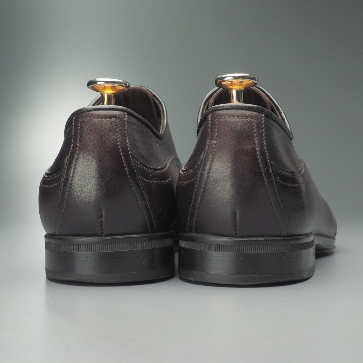 GS5468//イタリア製*グッチ/GUCCI*メンズ39.5EJ/ウイングチップ/ブラインドブローグ/レザーシューズ/革靴/茶/ブラウン_画像4