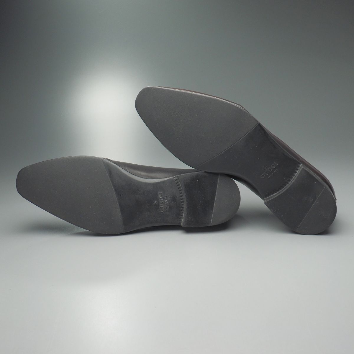 GS5468//イタリア製*グッチ/GUCCI*メンズ39.5EJ/ウイングチップ/ブラインドブローグ/レザーシューズ/革靴/茶/ブラウン_画像8