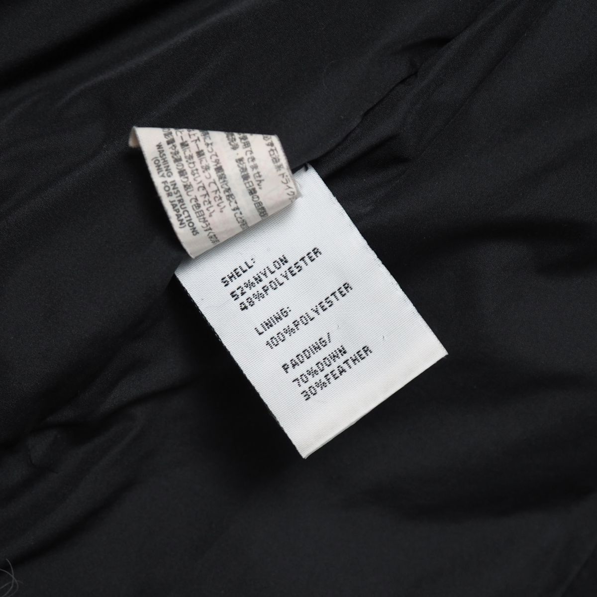 TJ6455●ラルトラモーダ/LALTRAMODA*スタンドカラー ダウンコート*包みボタン*レディース サイズS*ブラック_画像6