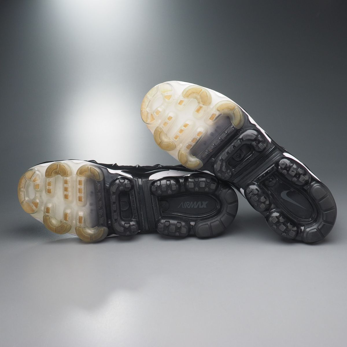 SMI2659//* Nike /NIKE* мужской US9.5/ воздушный veipa- Max плюс /AIR VAPORMAX PLUS/ спортивные туфли / low cut / обувь / чёрный / черный /924453-010