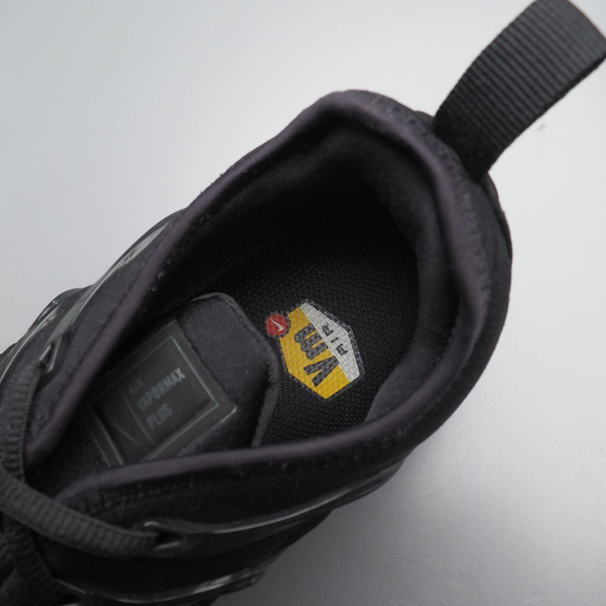 SMI2659//* Nike /NIKE* мужской US9.5/ воздушный veipa- Max плюс /AIR VAPORMAX PLUS/ спортивные туфли / low cut / обувь / чёрный / черный /924453-010