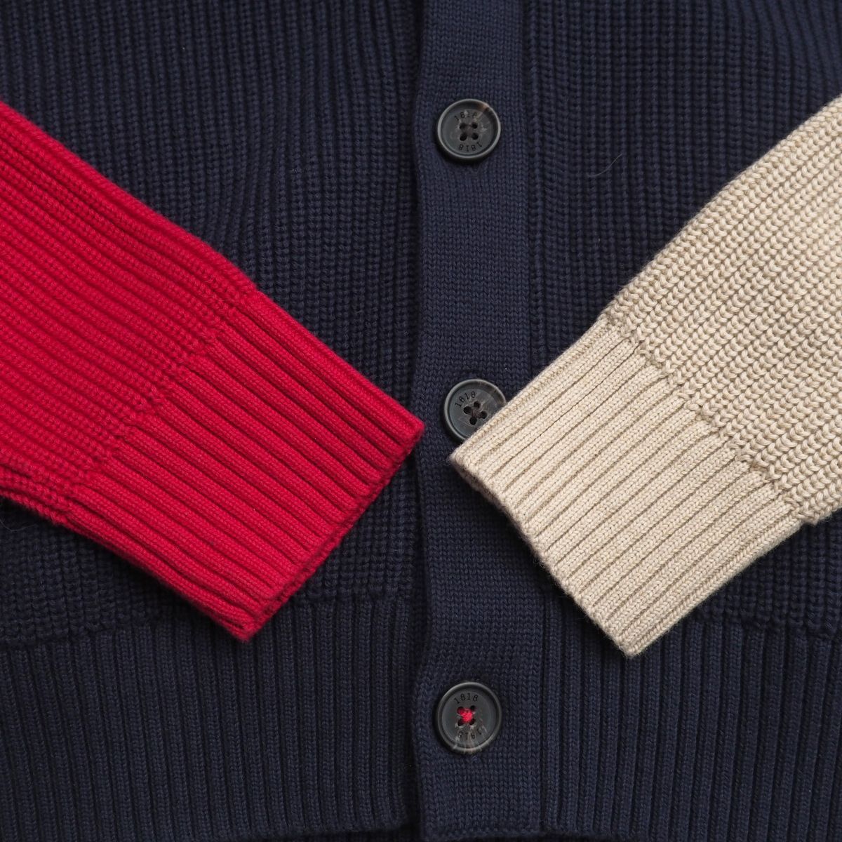 TJ6879v не использовался BROOKS BROTHERS/ Brooks Brothers Red Fleece красный флис мужской S цвет блок шаль цвет кардиган 