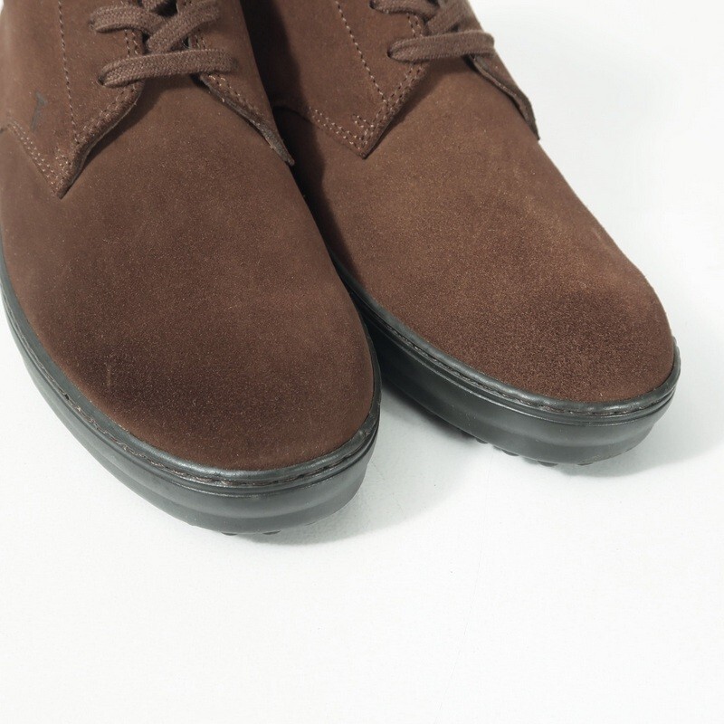 GR8509* Италия производства Tod's /TOD*S женский 36 1/2(23.0~23.5cm соответствует ) vi b Ram подошва замша кожа короткие сапоги спортивные туфли обувь 