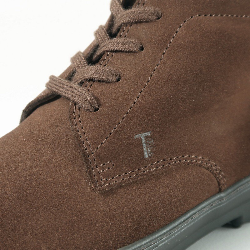 GR8509* Италия производства Tod's /TOD*S женский 36 1/2(23.0~23.5cm соответствует ) vi b Ram подошва замша кожа короткие сапоги спортивные туфли обувь 