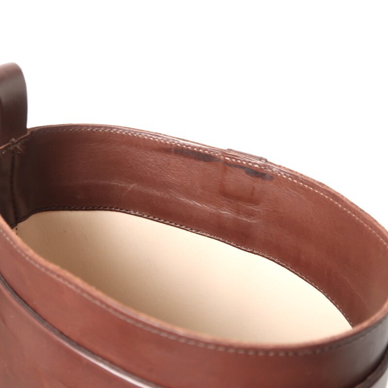 GS5421□イタリア製 ファビオルスコーニ/FABIO RUSCONI レディース サイズ37(22.5cm相当) ジョッキーブーツ ロングブーツ 靴 ブラウン系_画像7