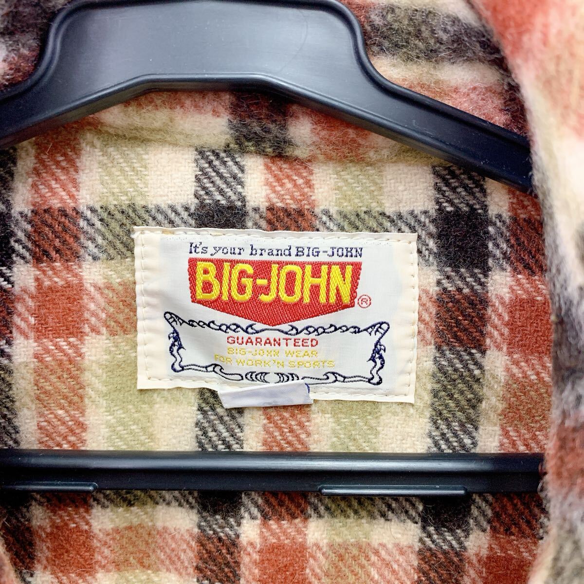 11SA099 BIGJOHN ビッグジョン シャツジャケット サイズ32 81CM 中古 現状品_画像6