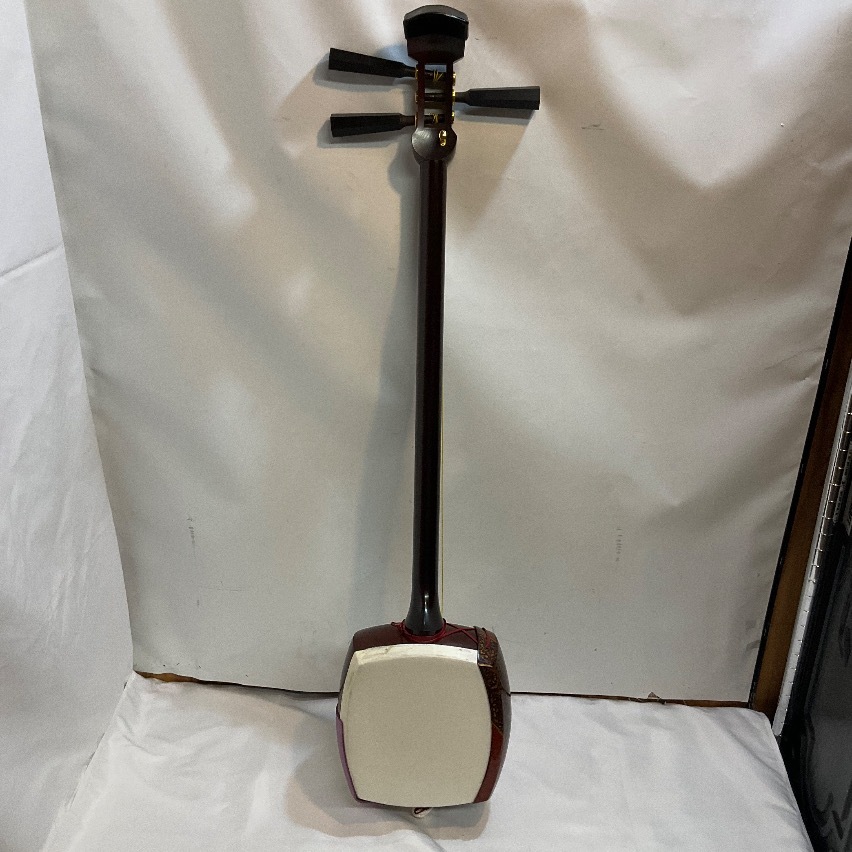 u58856　中古　津軽三味線 太棹 皮やぶれ_画像6