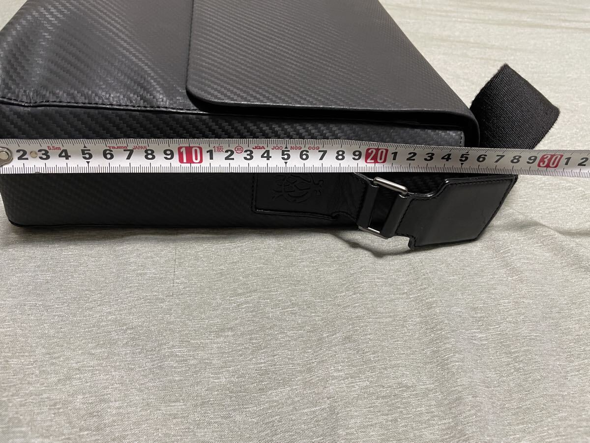 ほぼ未使用 ダンヒル dunhill メッセンジャーバッグ ショルダーバッグ ロゴ ブラック ビジネス 普段使い メッセンジャー_画像7