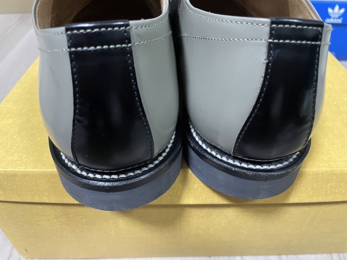 1度着用 希少28 リーガル REGAL サドルシューズ ブラックソーテル レザー ビジネス 普段使い オシャレ サドル 28_画像4