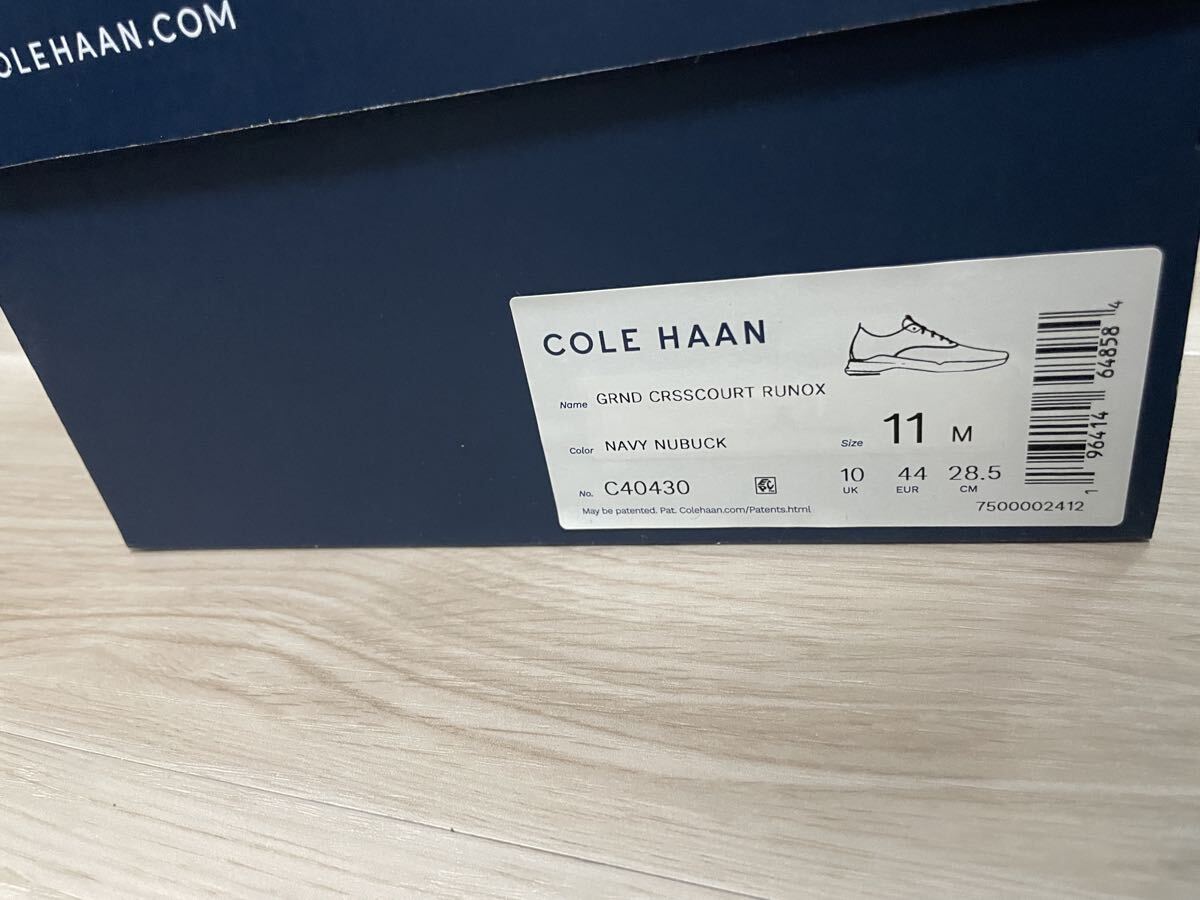 コールハーン COLE HAAN 11M UK10 EUR44 CM28.5 ネイビー ヌバック 箱 シューズ スニーカー オシャレ 普段使い コール・ハーン_画像9