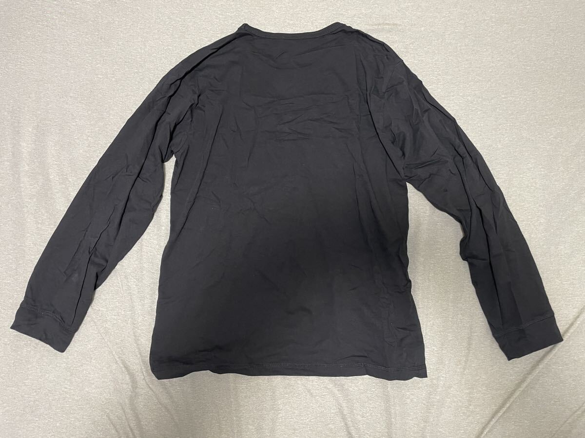  アルマーニ ARMANI 長袖シャツ XL EMPORIO ARMANI エンポリオアルマーニ ブラック 黒 トップス 長袖Ｔシャツ GA GIORGIO ジョルジオ _画像2