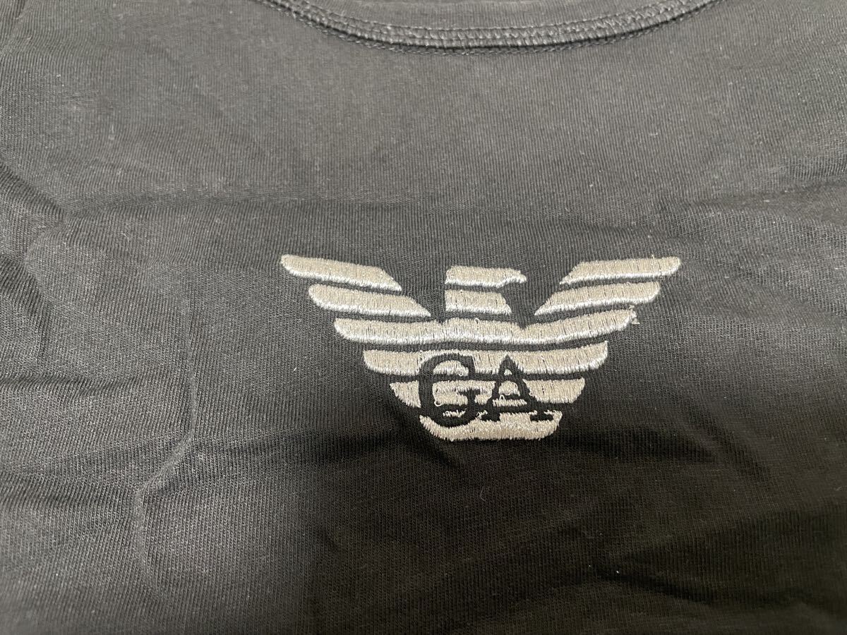  アルマーニ ARMANI 長袖シャツ XL EMPORIO ARMANI エンポリオアルマーニ ブラック 黒 トップス 長袖Ｔシャツ GA GIORGIO ジョルジオ _画像3
