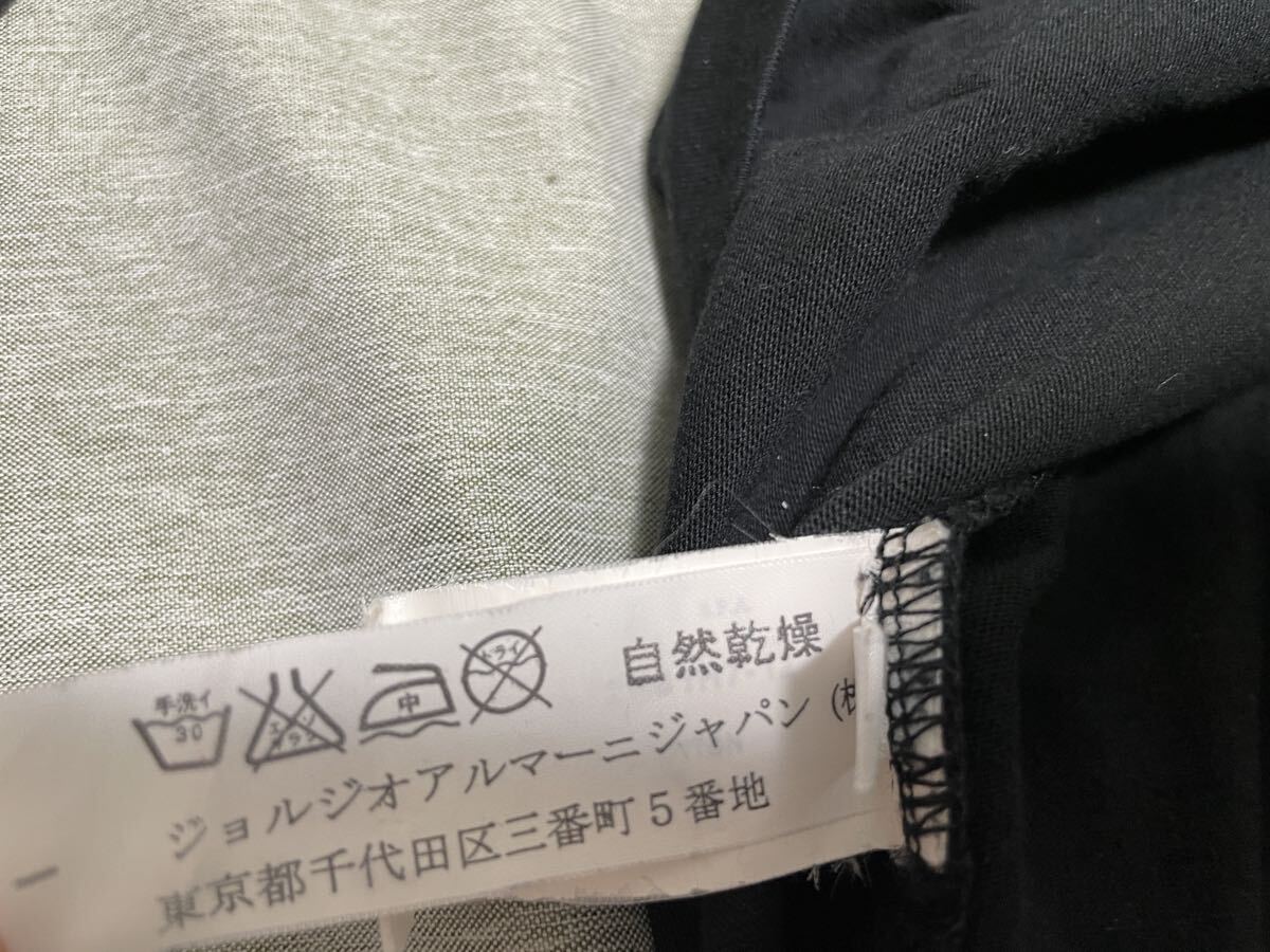  アルマーニ ARMANI 長袖シャツ XL EMPORIO ARMANI エンポリオアルマーニ ブラック 黒 トップス 長袖Ｔシャツ GA GIORGIO ジョルジオ _画像5