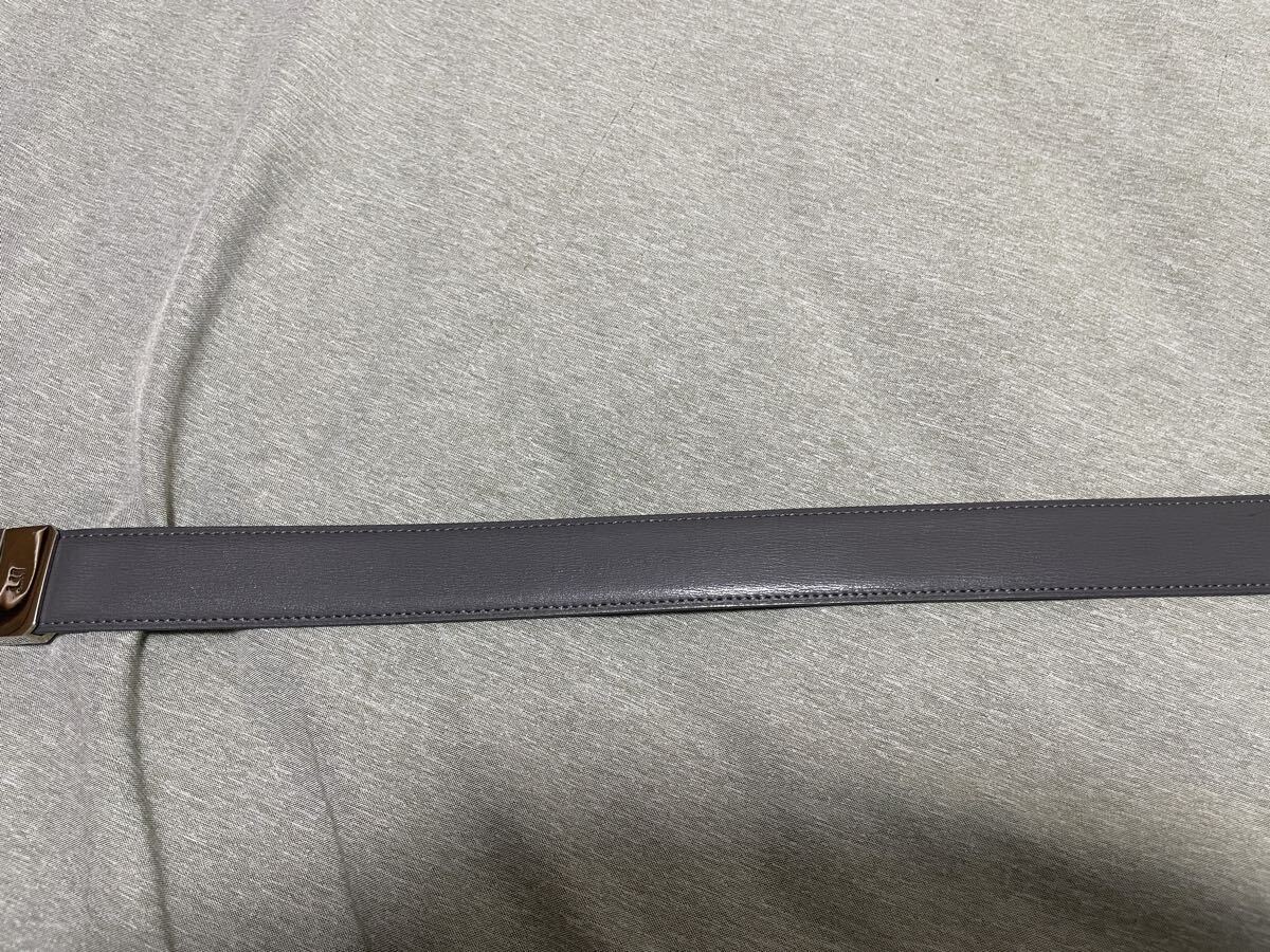 ほぼ未使用 ダンヒル dunhill ベルト リバーシブルベルト ダークグレー？ カーキ？ オリーブ？ 87 90.5 94 97.5 ビジネス リバーシブル _画像4