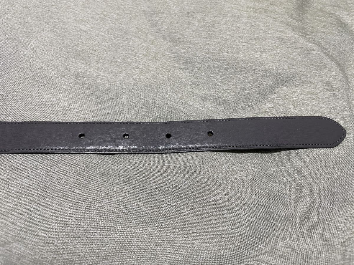 ほぼ未使用 ダンヒル dunhill ベルト リバーシブルベルト ダークグレー？ カーキ？ オリーブ？ 87 90.5 94 97.5 ビジネス リバーシブル _画像6
