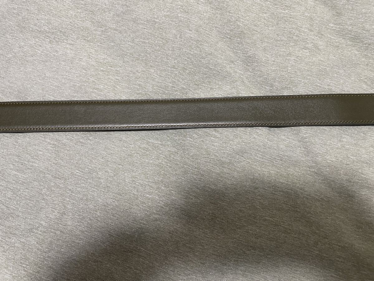 ほぼ未使用 ダンヒル dunhill ベルト リバーシブルベルト ダークグレー？ カーキ？ オリーブ？ 87 90.5 94 97.5 ビジネス リバーシブル _画像9