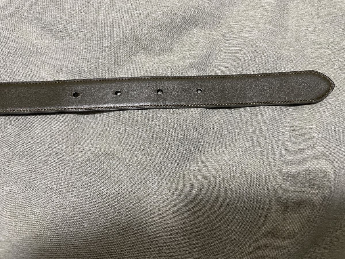 ほぼ未使用 ダンヒル dunhill ベルト リバーシブルベルト ダークグレー？ カーキ？ オリーブ？ 87 90.5 94 97.5 ビジネス リバーシブル _画像10
