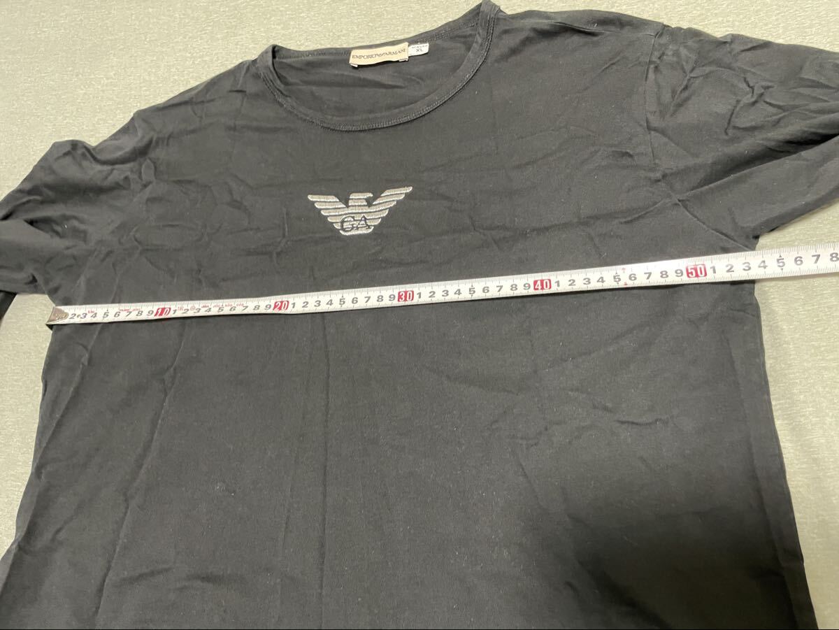  アルマーニ ARMANI 長袖シャツ XL EMPORIO ARMANI エンポリオアルマーニ ブラック 黒 トップス 長袖Ｔシャツ GA GIORGIO ジョルジオ _画像10