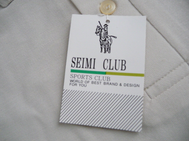 新品 SEIMI CLUB 長袖 ポロシャツ L LA 長袖シャツ 紳士 メンズ ベージュ _画像3