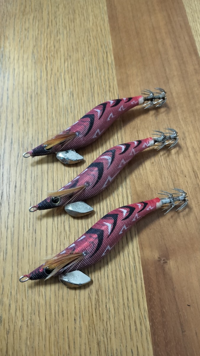 エギ王q 3.0号 ハイコントラストカラー B30 RAG 赤グロー レッド セット 廃盤_画像1