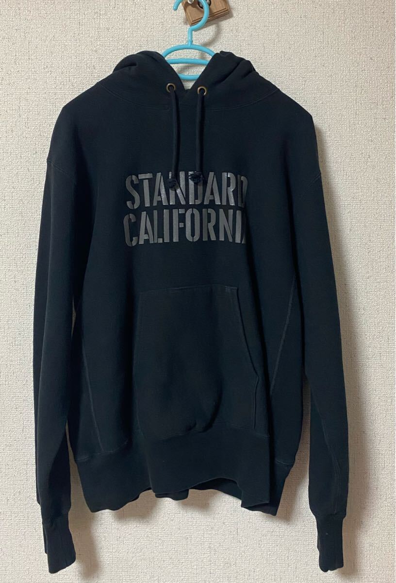 STANDARD CALIFORNIA Champion for SD Exclusive Reverse Weave Hood Sweat スタンダードカリフォルニア チャンピオン パーカー サイズL_画像1