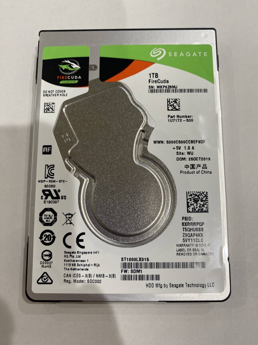 【正常2212時間】Seagate 1TB HDD 2.5 SATA ST1000LX015-1U7172 _画像1