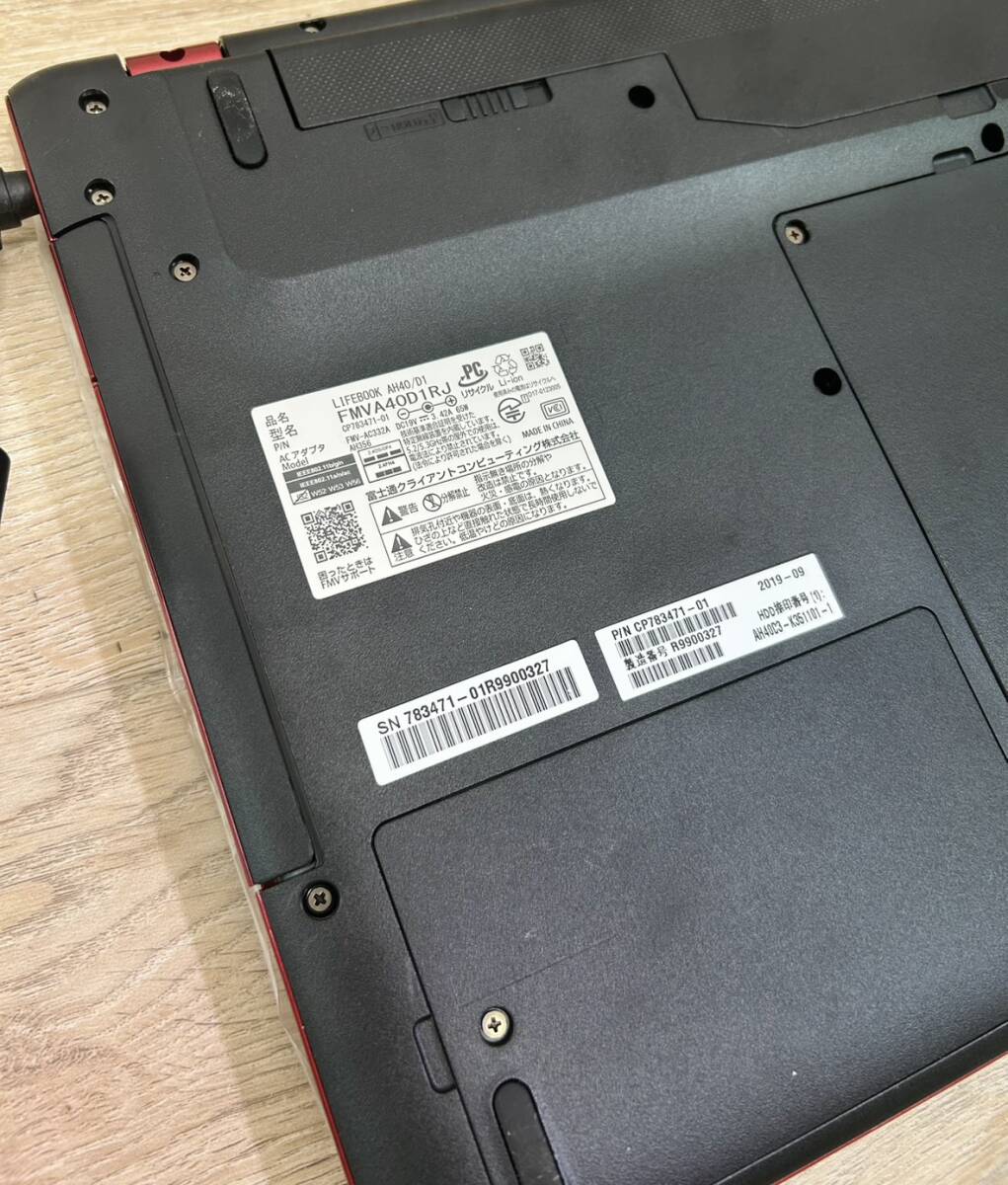 【美品/自宅保存品】2019年～/FUJITSU/富士通/LIFEBOOK/ノートパソコン/PC/windows 10 Home/HDD/4.00GB（3.87GB使用可能）_画像6