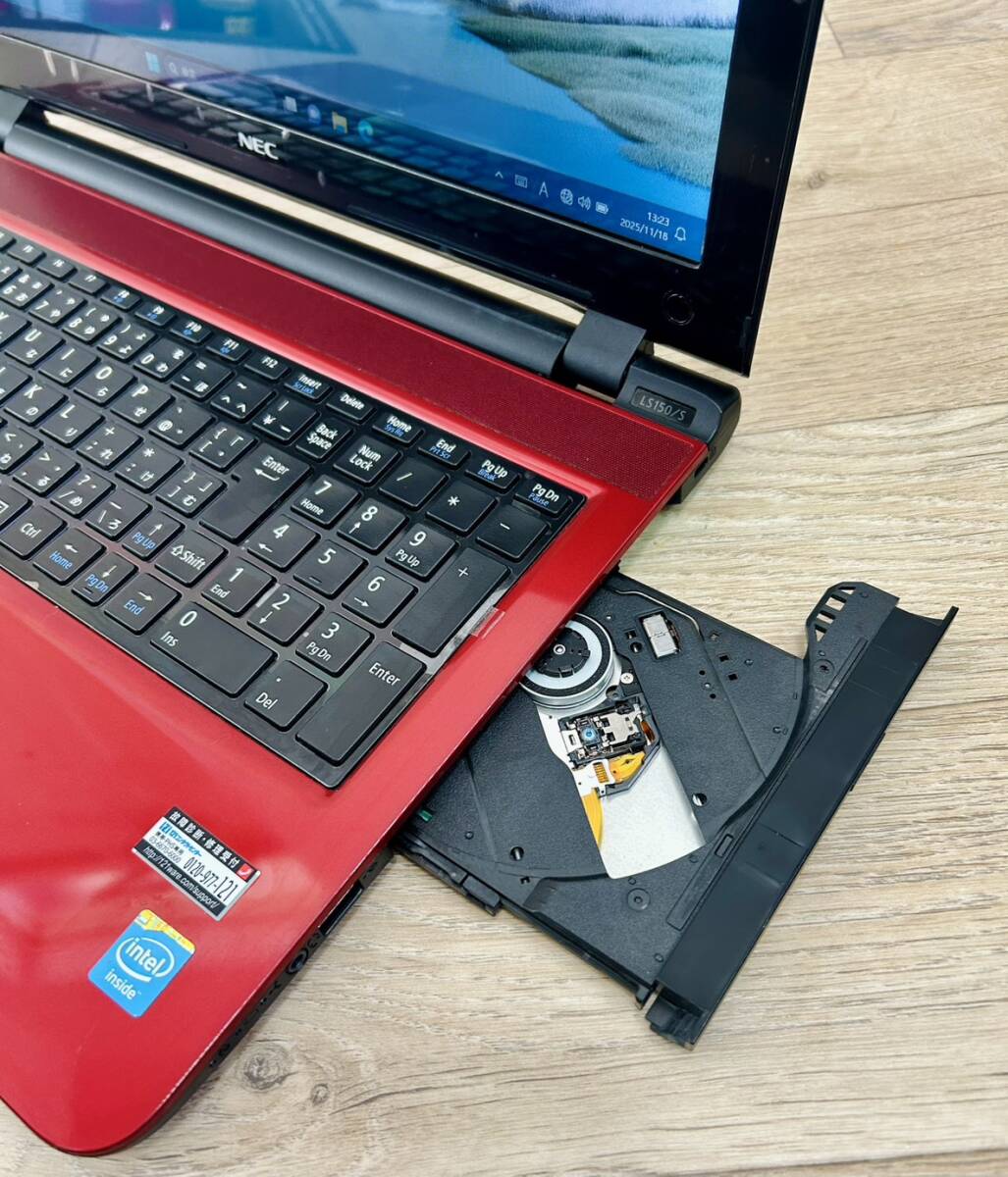 【美品/自宅保管品】NEC製/ノートパソコン/PC-LS150SSR/windows 11 Home/実装RAM 16.0GB/HDD状態綺麗/通常稼働OK/訳アリ/_画像4