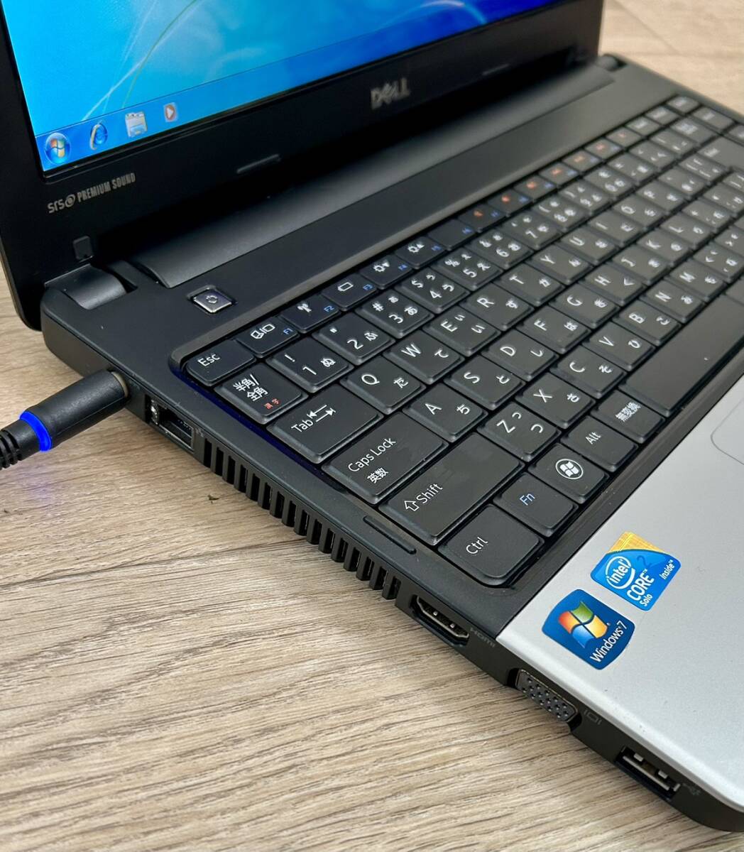 【自宅保管品】DELL製/コンパクトノートパソコン/PC/windoWs 7 Home Premium/Intel（R）HDD/メモリ4GB（3.78GB使用）ライセンス承認/_画像2