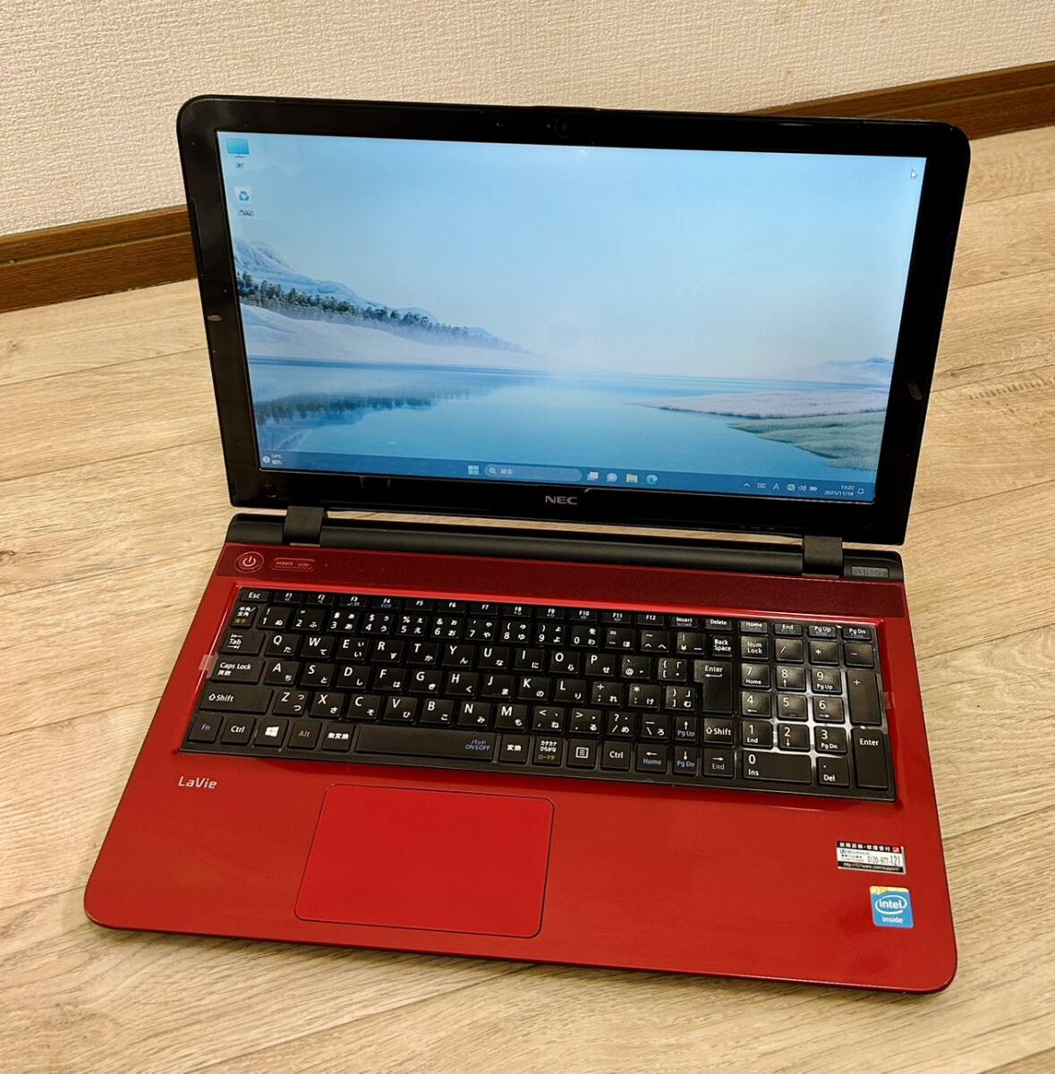 【美品/自宅保管品】NEC製/ノートパソコン/PC-LS150SSR/windows 11 Home/実装RAM 16.0GB/HDD状態綺麗/通常稼働OK/訳アリ/_画像1